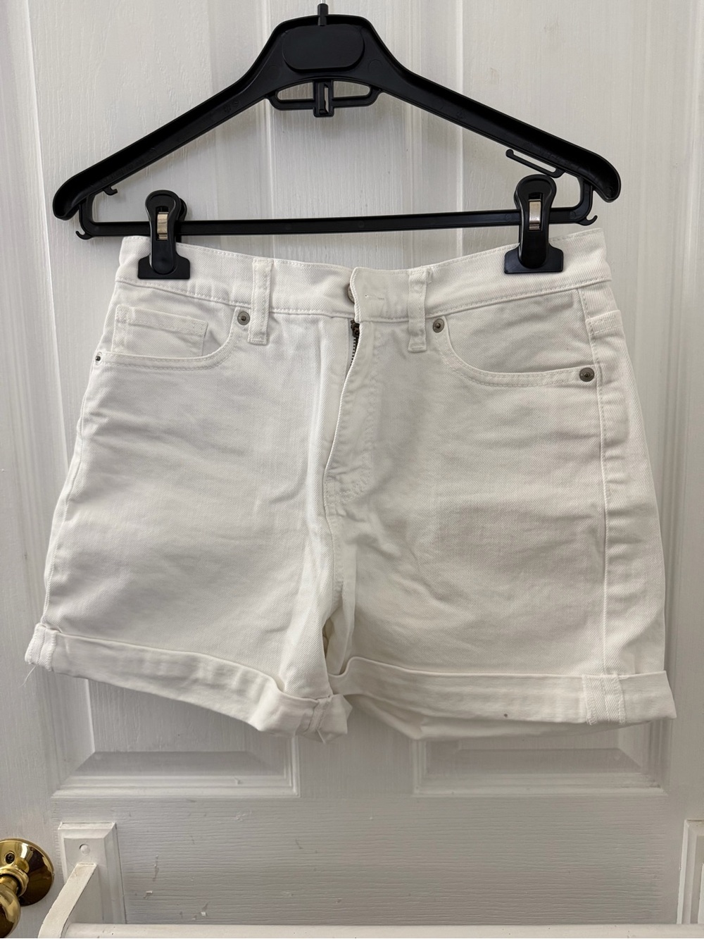 Banana Republic White High-Rise Women's Denim Shorts